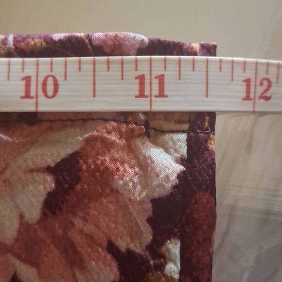 AUW Womens Jumpsuit Wide Leg Floral Country Boho Fairy Sweetheart Neck Medium - Picture 14 of 14